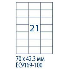 Самоклеящиеся этикетки  ECONOMY универсальные 70x423 мм. белый 100 листов