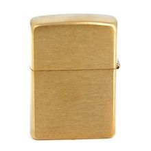 Зажигалка золотистая матовая Zippo с покрытием Brushed Brass