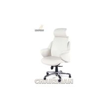 Офисное кресло руководителя CHAIRMAN 446 (CH 446), кожа хром