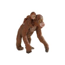 Орангутан с детенышем 8х9 см