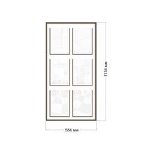 Стенд 584 х 1134 мм. на 6 карманов формата А4. Серия  Стандарт 