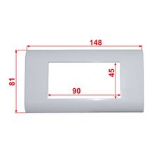 LAN-FR45x90-BK	Пластиковая накладка на цоколь, 45x90, черный