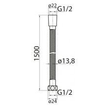 Душевой шланг гибкий CEZARES CZR-FMDC CZR-FMDC-150-03