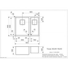 Мойка Reginox Texas 30x40+18x40 LUX 3,5