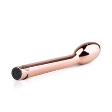 EDC Wholesale Золотистый вибратор для G-стимуляции Rosy Gold G-spot Vibrator - 22 см.