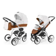 Коляска 2 в 1 Esspero Grand I-Nova (шасси White) - Orange leatherette