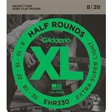 EHR330 Half Round Комплект струн для электрогитары, Extra-Super Light, 8-39, DAddario