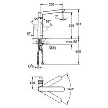 Смеситель Grohe K7 32175000 для кухонной мойки