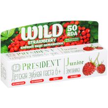 Президент Junior Wild Strawberry Клевый Вкус Земляники 50 мл