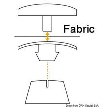 Osculati Stayput Press plastic flange BLK, 10.313.52