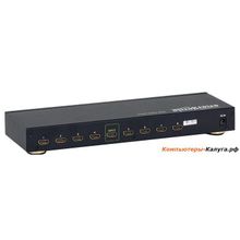 Разветвитель HDMI EnerGenie HD19F 8x19F, 1 компьютер - 8 мониторов
