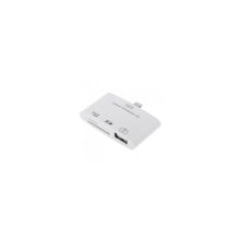 Переходник для Apple iPhone 5, iPad mini разъем 8pin 3 в 1 - USB port, TF SD SDHC MS сard