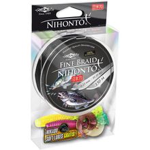 Плетеный шнур Mikado NIHONTO FINE BRAID 0,12 black (150 м) - 8.80 кг.