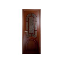 межкомнатная дверь Кристалл 3ДР2 - комплект (Владимирская фабрика) шпон, цвет-макоре