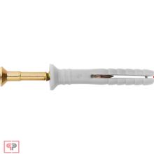 СИБРТЕХ Дюбель-гвоздь полипропиленовый с потайным бортиком 8 х 100 мм, 100 шт Сибртех