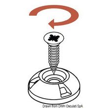 Osculati Perfix female snap fastener, white, 10.447.01