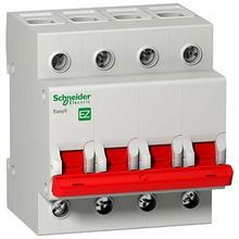 Выключатель нагрузки EASY9 (мод. рубильник) 4П 100А 400В =S= |  код. EZ9S16491 |  Schneider Electric