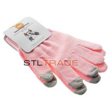 Перчатки Touchscreen New Glove розовые