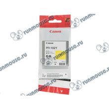 Картридж Canon "PFI-102Y" (желтый) для imagePROGRAF iPF500 510 600 605 610 650 655 700 710 720 750 755 760 765 (130мл) [118904]