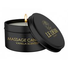 Shots Media BV Массажная свеча с ароматом ванили Massage Candle Vanilla Scented - 100 гр. (черный)