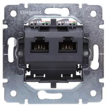 Legrand Розетка компьютерная 2хRJ45 Legrand Galea Life 6 кат UTP 775830 ID - 238477