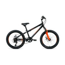 Велосипед ALTAIR MTB HT 20 2.0 Disc черный оранжевый 10.5" рама