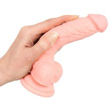 Реалистичный фаллоимитатор из силикона Medical Silicone Dildo - 18 см.