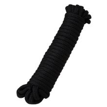 Черная текстильная веревка для бондажа - 1 м. (210383)