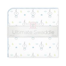 SwaddleDesigns Space Friend голубая