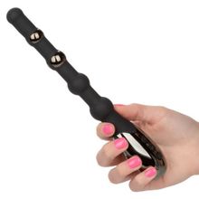 Черный анальный электростимулятор Volt Electro-Beads - 23,5 см. (242767)