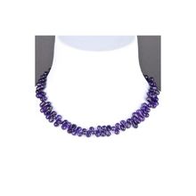 Бусики-Колечки Бусы Аметист "Облепиха" арт. П3658