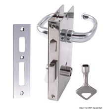 Osculati Lock right without handle 133x70 mm, 38.135.04