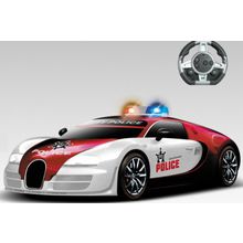 Радиоуправляемый конструктор - автомобиль Bugatti Veyron"Полиция"- 2028-1J03B