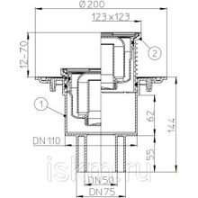 Трап вертикальный HL310N