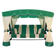 Садовые качели ЭДЕМ ЛЮКС 76 (зеленые)