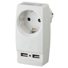 ЭРА Сетевой разветвитель ЭРА SP-1e-USB-W Б0026332 ID - 265603