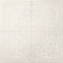 Fondovalli Crystall Bianco Comp Rosone Polished Rectified 120x120 см