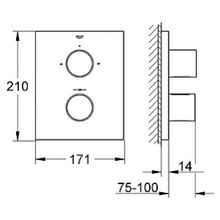 Термостат Grohe Grohtherm F 27618000 для ванны с душем