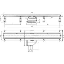 Душевой лоток Pestan Confluo Premium Line 750 черное стекло сталь