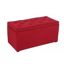 Мебельстория Пуф Тони-3Т красный велюр ID - 310831