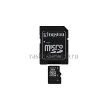Карта памяти microSD 8Gb Kingston microSDHC Class 4 (SD адаптер) SDC4 8GB