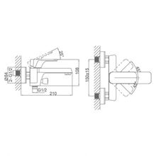 Смеситель для ванны D&K Berlin Technishe (DA1433215)