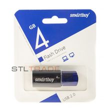 SB4GBCL-B, 4GB USB 2.0 Click series, Blue, SmartBuy