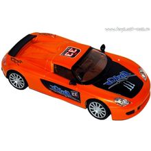 Машинка р у, Porsche 1:18 на аккумуляторе, красно-черная