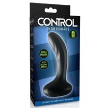 Черный массажер простаты Ultimate Silicone P-Spot Massager - 13,9 см. (236494)
