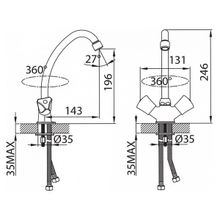 Смеситель Milardo Bering BE59017BW6 MI