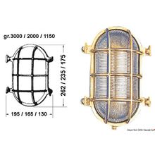 Osculati Oval turtle lamp 195x262 mm, 32.203.40