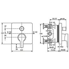 Смеситель Ideal Standard Active B8652AA для ванны с душем