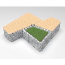 Скамейка бетонная UNI RBL