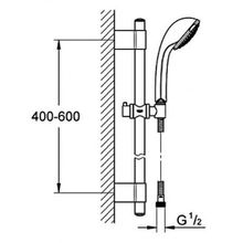 Душевой гарнитур Grohe Relexa Massage (28945000) (600 мм)